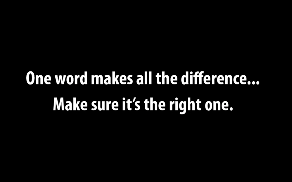  One Word